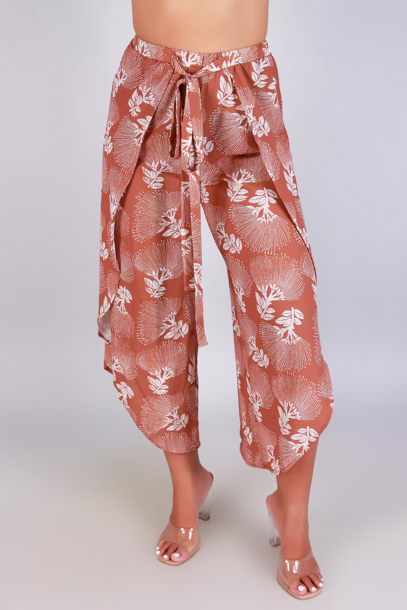 OHIA LEHUA WOVEN CAPRI&
