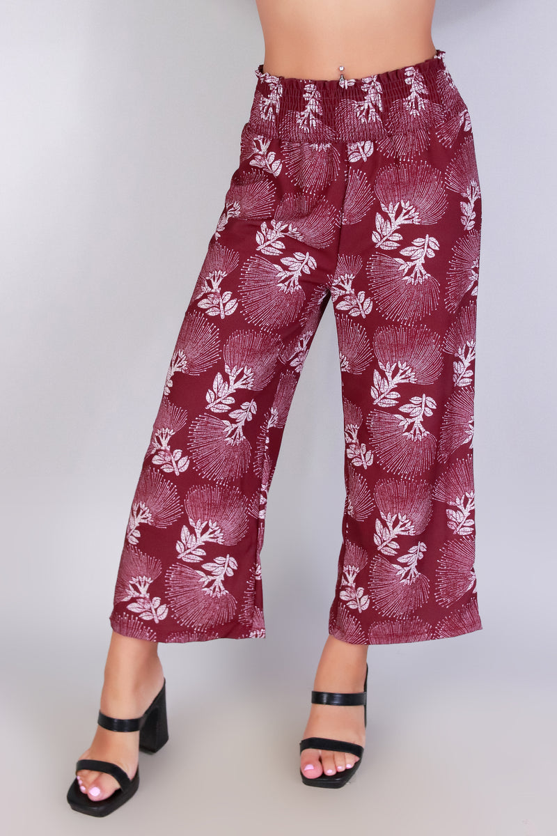 OHIA LEHUA SMOCKED WAIST PANTS