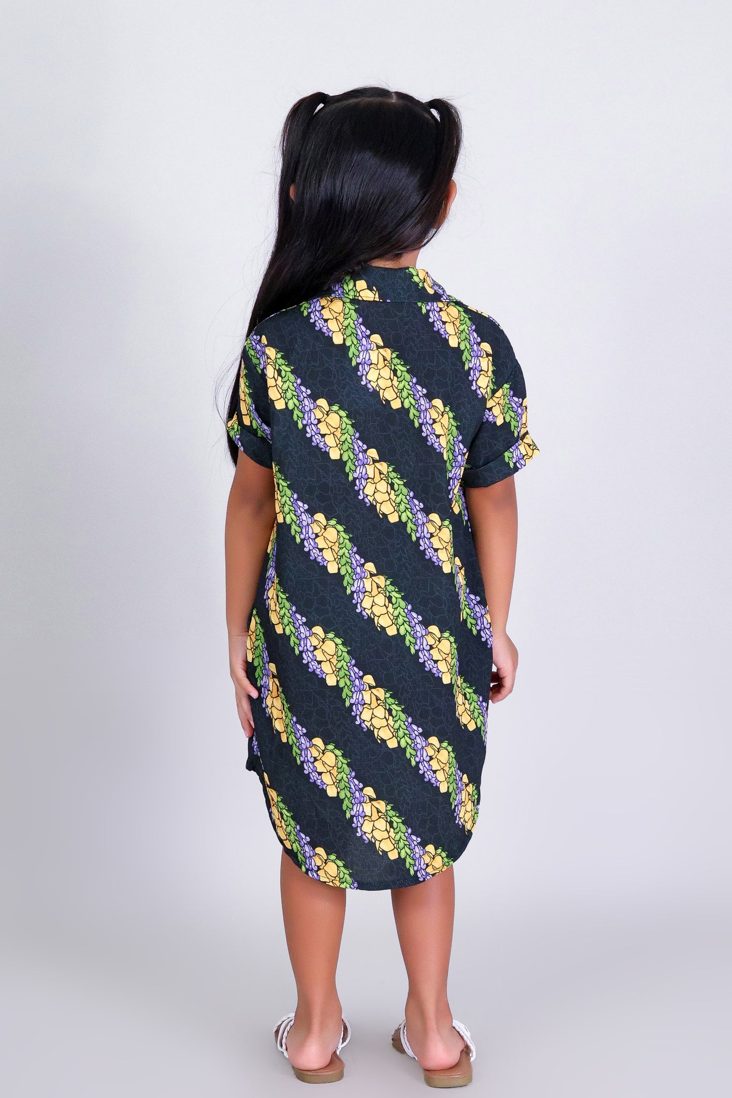 TWISTED LEI BUTTON DOWN DRESS | KIDS SIZE 2-16