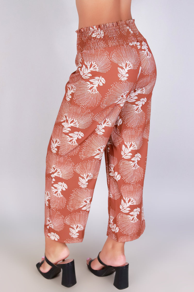 OHIA LEHUA SMOCKED WAIST PANTS