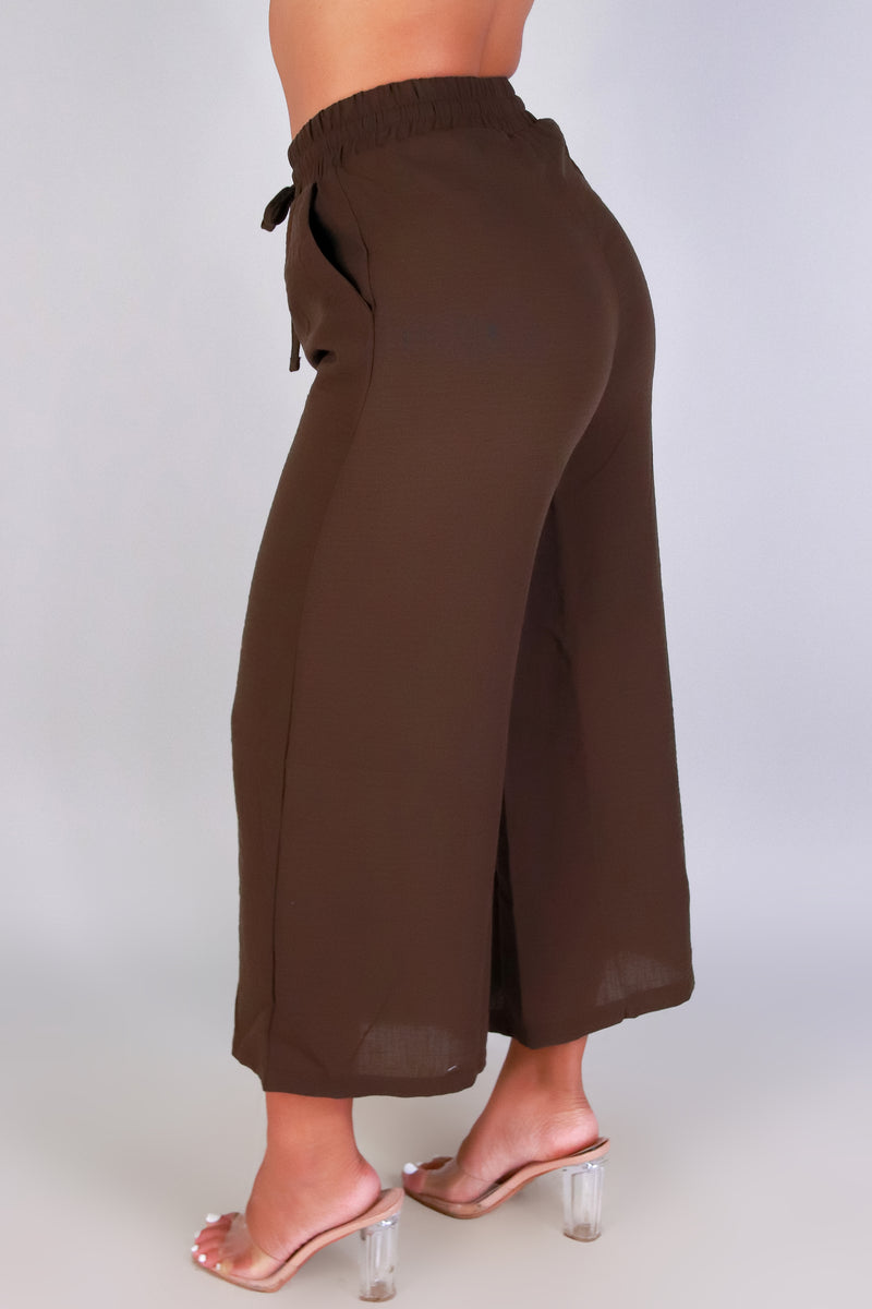 Jeans Warehouse Hawaii - SOLID WOVEN CAPRI&