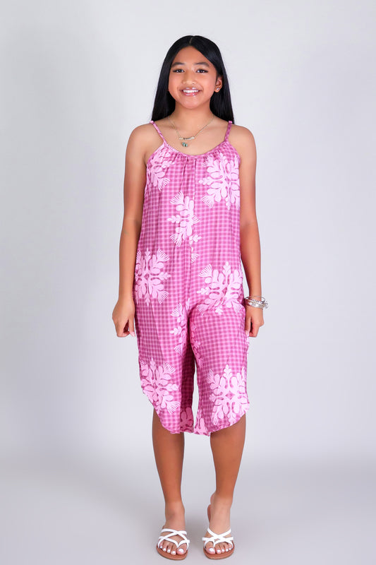 GINGHAM OHIA NO WAIST JUMPSUIT | KIDS SIZE 2-16