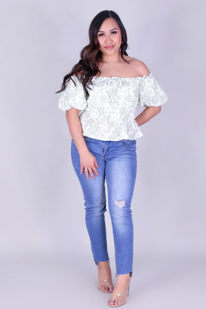 BLOOM BARE OFF SHOULDER TOP