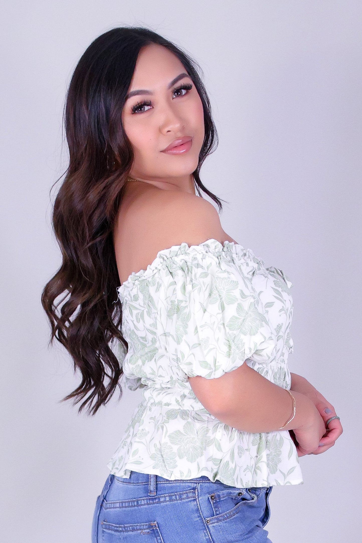 BLOOM BARE OFF SHOULDER TOP