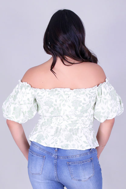 BLOOM BARE OFF SHOULDER TOP