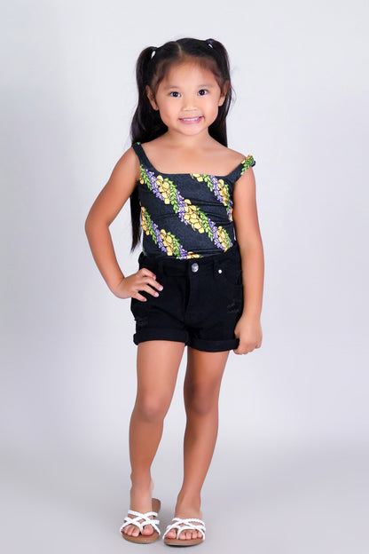 TWISTED LEI SQUARE NECK TOP | KIDS SIZE 2-16