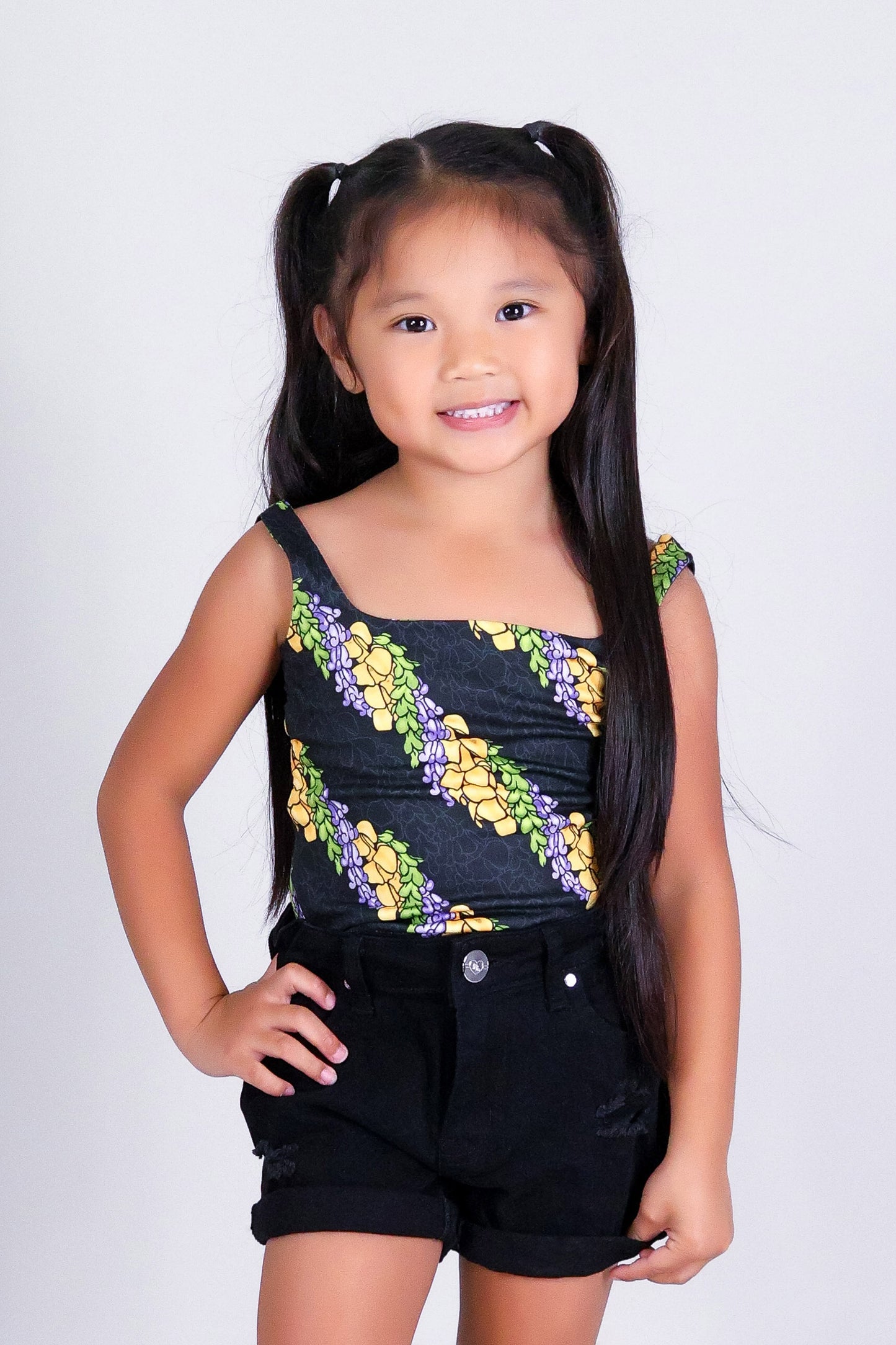 TWISTED LEI SQUARE NECK TOP | KIDS SIZE 2-16
