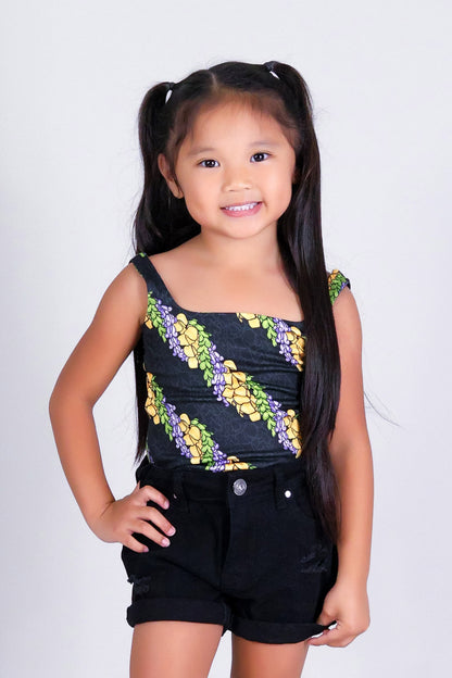 TWISTED LEI SQUARE NECK TOP | KIDS SIZE 2-16
