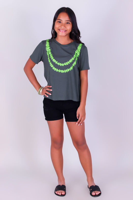 MULTI PAKALANA LEI TEE | KIDS SIZE 2-16