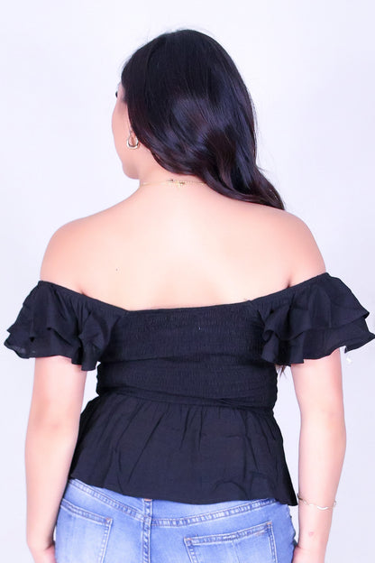 PRETTY IN RUFFLES TOP
