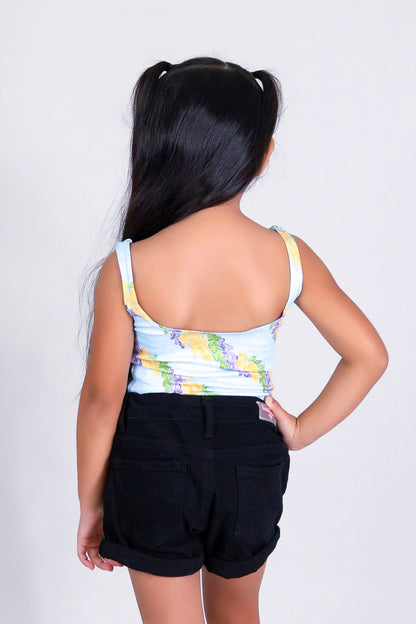 TWISTED LEI SQUARE NECK TOP | KIDS SIZE 2-16