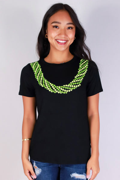 Jeans Warehouse Hawaii - S/S SCREEN - MOKIHANA LEI TEE | By LUZ