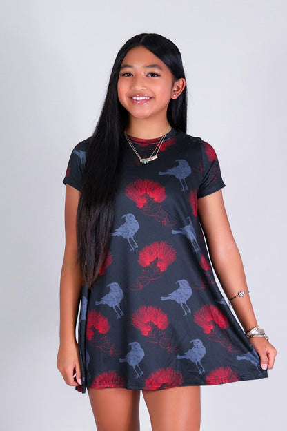 IIWI BIRD TRAPEZE DRESS | KIDS SIZE 2-16