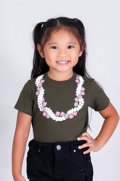 2 PIKAKE LOKELANI OVERSIZED LEI TEE | KIDS SIZE 2-16