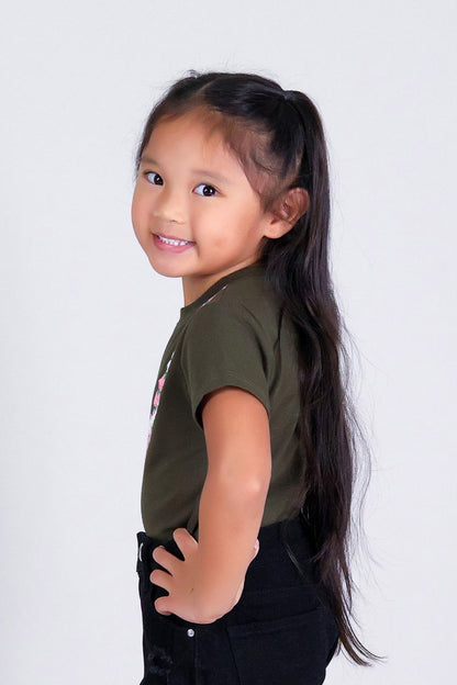 2 PIKAKE LOKELANI OVERSIZED LEI TEE | KIDS SIZE 2-16