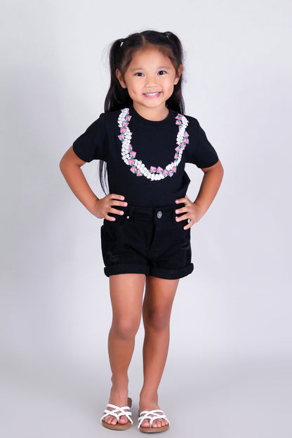 2 PIKAKE LOKELANI OVERSIZED LEI TEE | KIDS SIZE 2-16