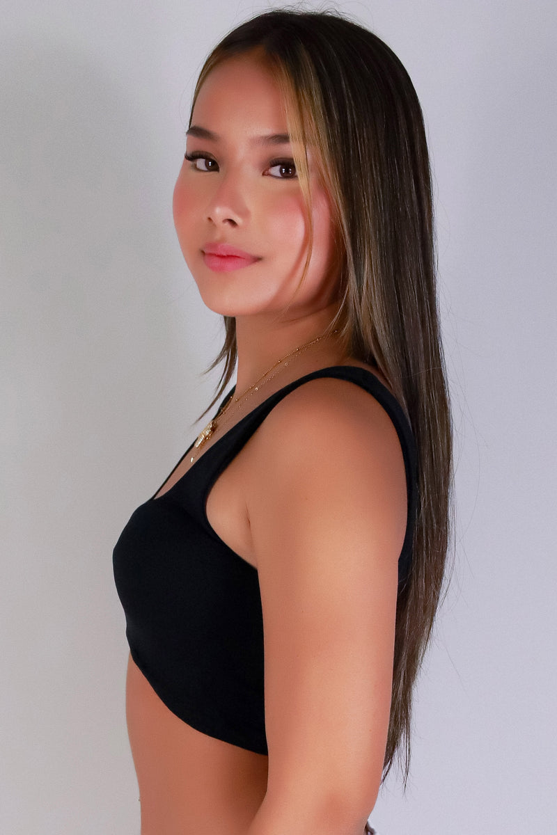 Jeans Warehouse Hawaii - SL CASUAL SOLID - THE LOW-KEY CROP TOP | By ANWND