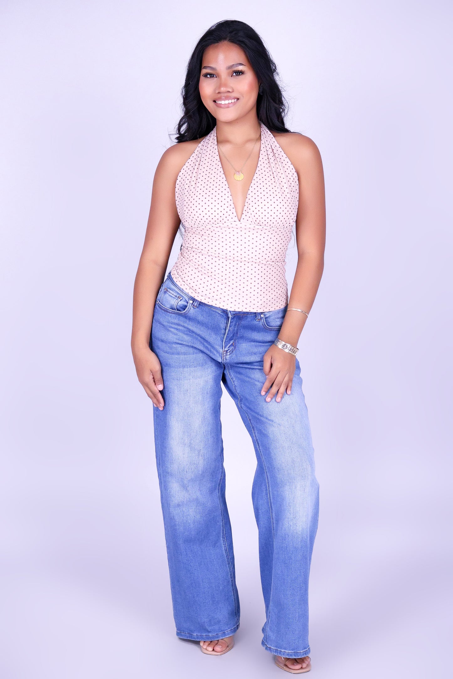 SPOT ON HALTER TOP