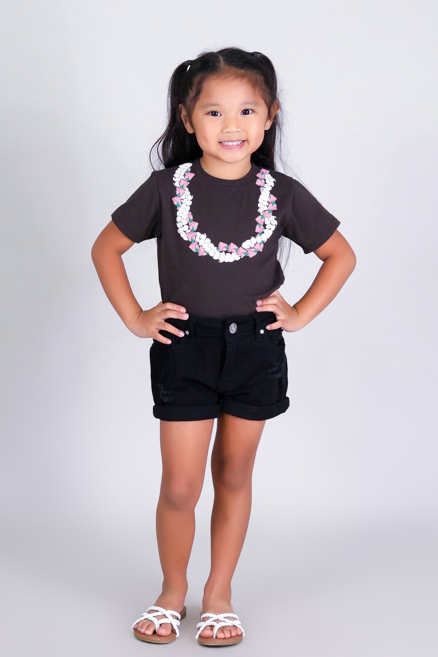 2 PIKAKE LOKELANI OVERSIZED LEI TEE | KIDS SIZE 2-16