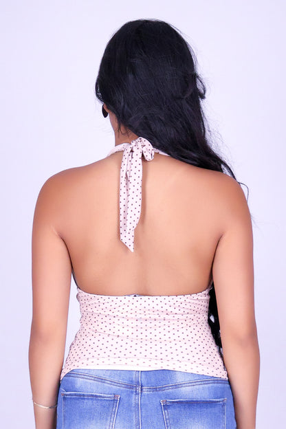 SPOT ON HALTER TOP