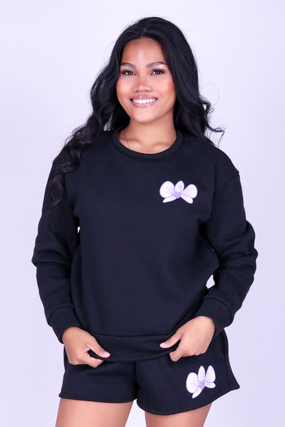 ORCHID CROWN OVERSIZED SWEATER