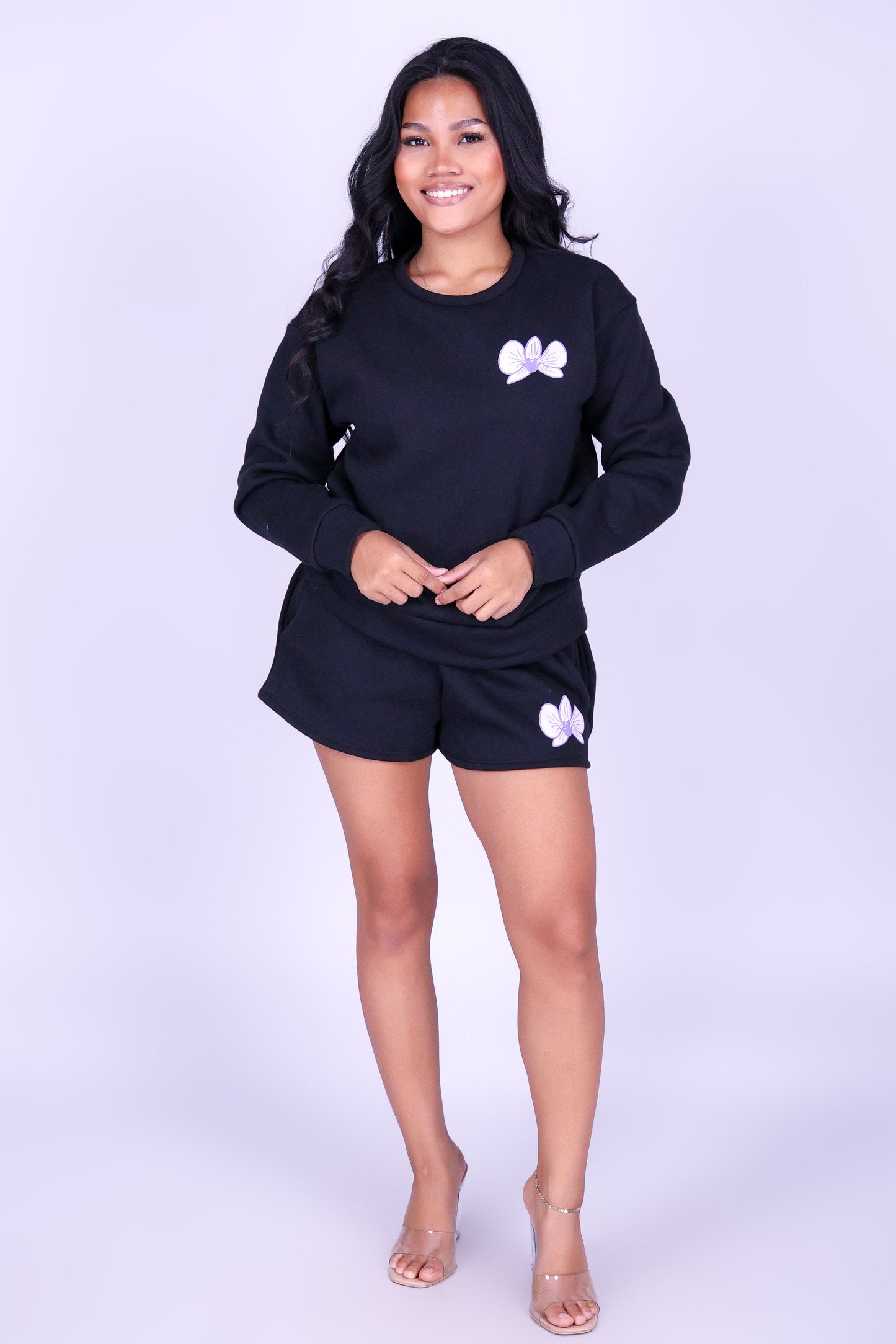ORCHID CROWN OVERSIZED SWEATER