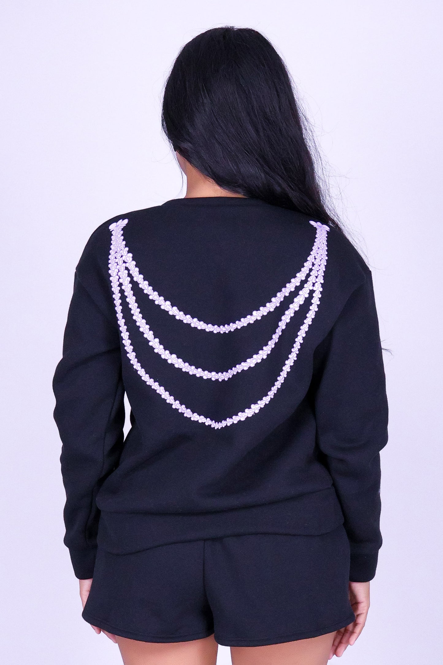 ORCHID CROWN OVERSIZED SWEATER