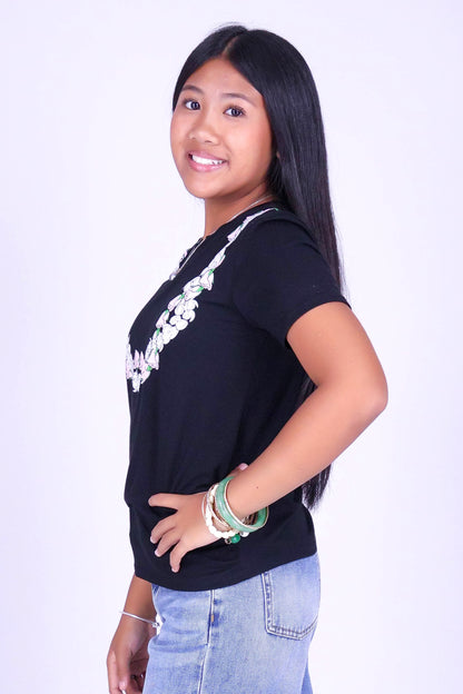 2 PIKAKE LOKELANI LEI TEE | KIDS SIZE 8-16