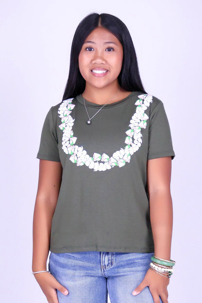 2 PIKAKE LOKELANI LEI TEE | KIDS SIZE 8-16