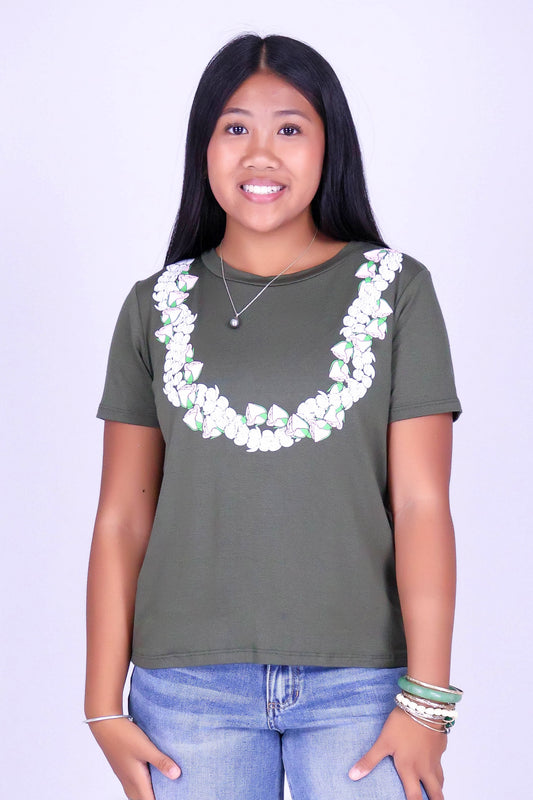 2 PIKAKE LOKELANI LEI TEE | KIDS SIZE 8-16