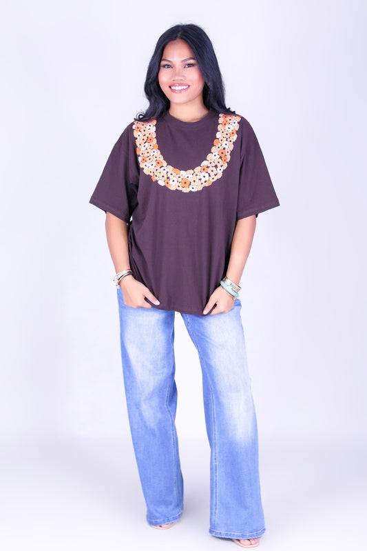 CLUSTERED PUAKENIKENI OVERSIZED TEE