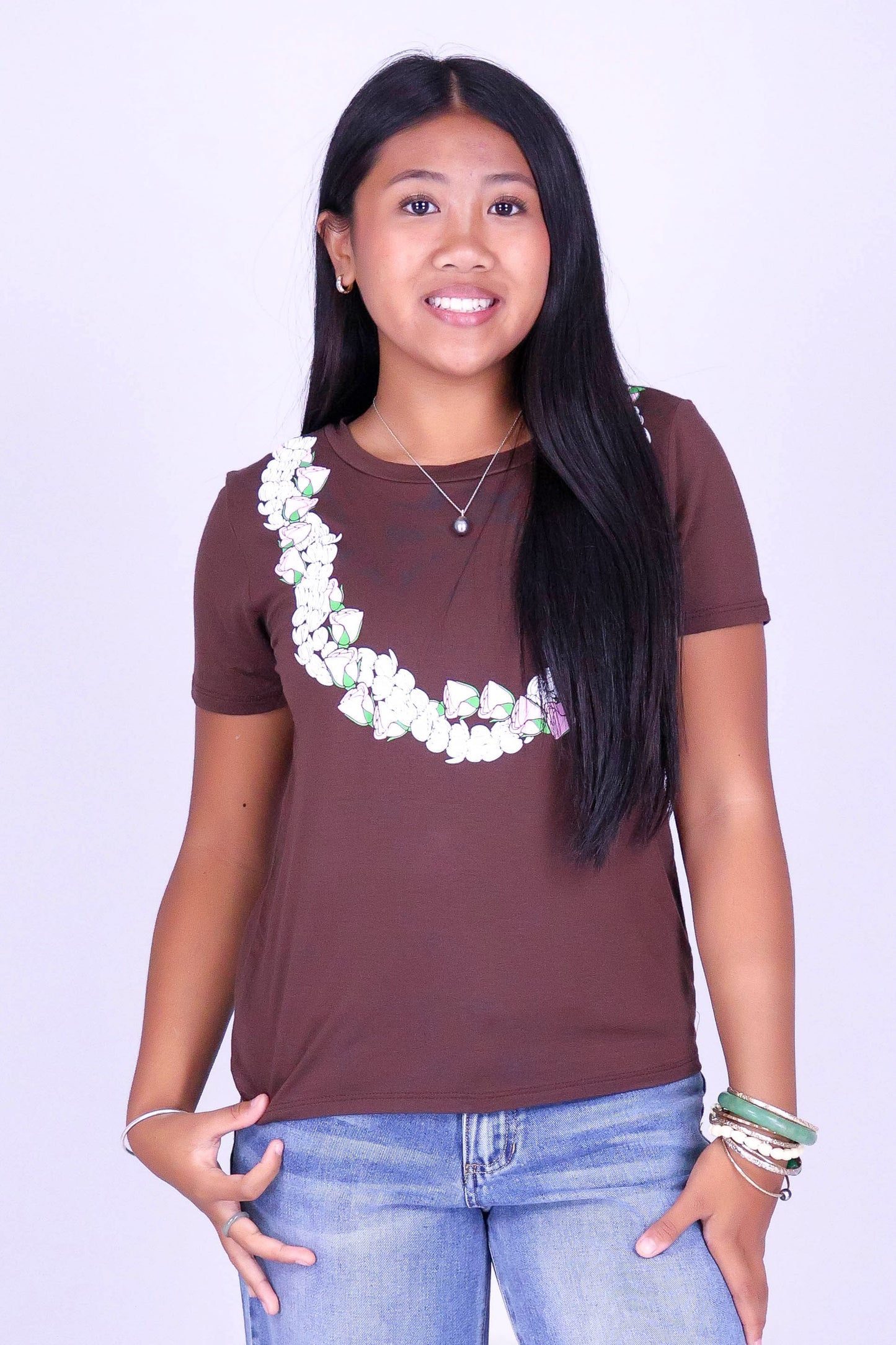 2 PIKAKE LOKELANI LEI TEE | KIDS SIZE 8-16