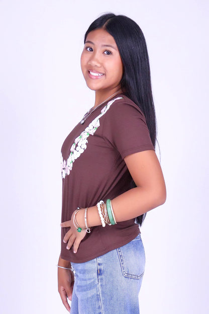 2 PIKAKE LOKELANI LEI TEE | KIDS SIZE 8-16