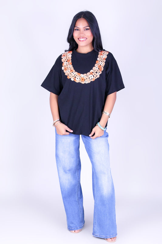 CLUSTERED PUAKENIKENI OVERSIZED TEE