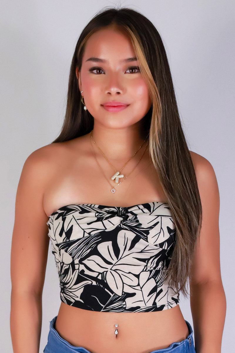 Jeans Warehouse Hawaii - SL PRINT - SUNSET SWIRL TUBE TOP | By PAPERMOON/ B_ENVIED