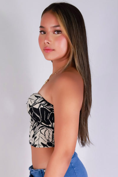 Jeans Warehouse Hawaii - SL PRINT - SUNSET SWIRL TUBE TOP | By PAPERMOON/ B_ENVIED