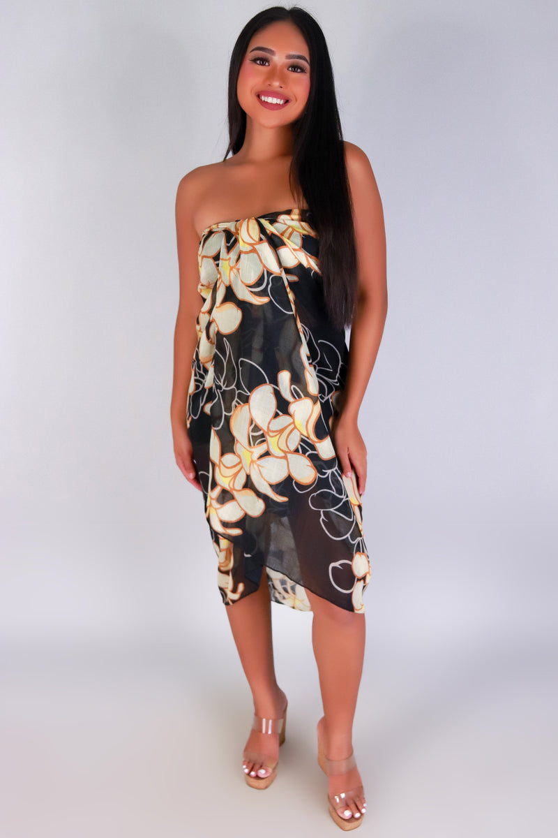 Jeans Warehouse Hawaii - MISC ACCESSORY - PLUMERIA PAREO | By GREENWELL PROMOTIONS LTD