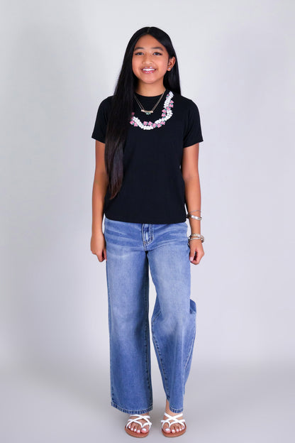 2 PIKAKE LOKELANI OVERSIZED LEI TEE | KIDS SIZE 2-16