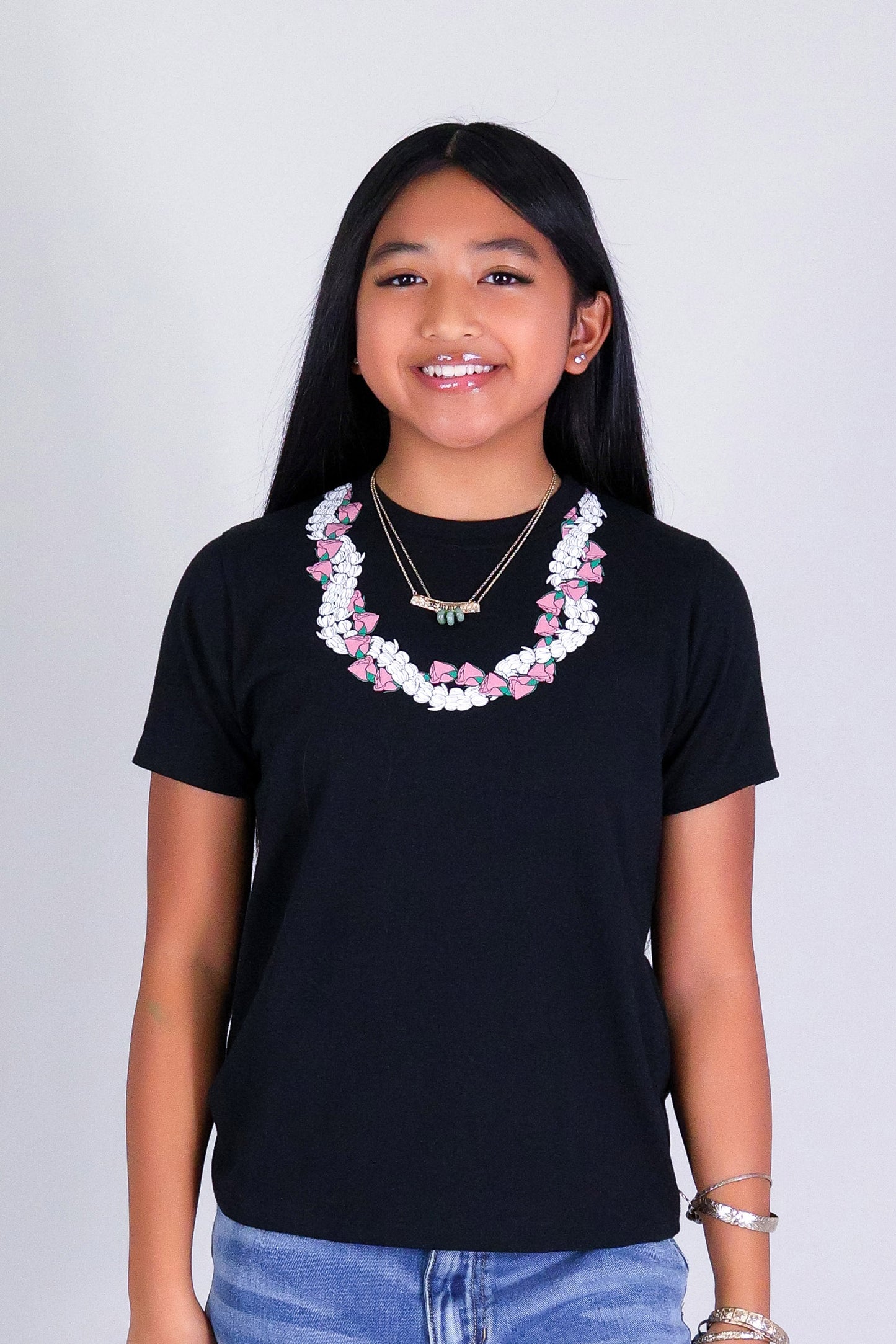 2 PIKAKE LOKELANI OVERSIZED LEI TEE | KIDS SIZE 2-16