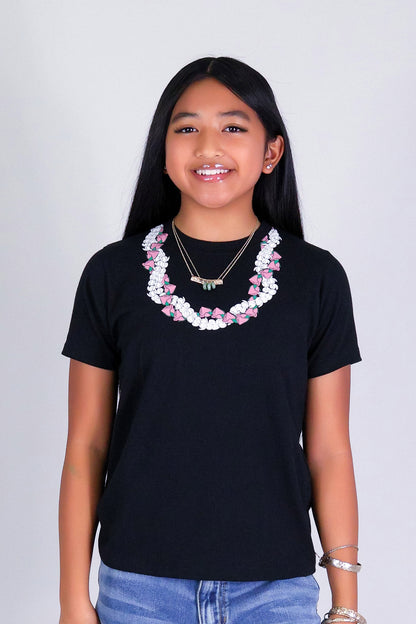 2 PIKAKE LOKELANI OVERSIZED LEI TEE | KIDS SIZE 2-16