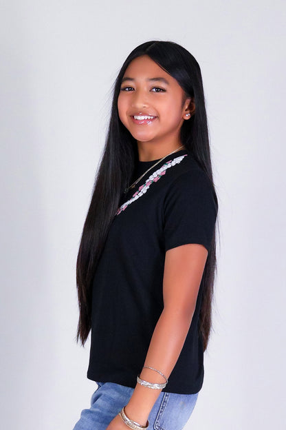 2 PIKAKE LOKELANI OVERSIZED LEI TEE | KIDS SIZE 2-16