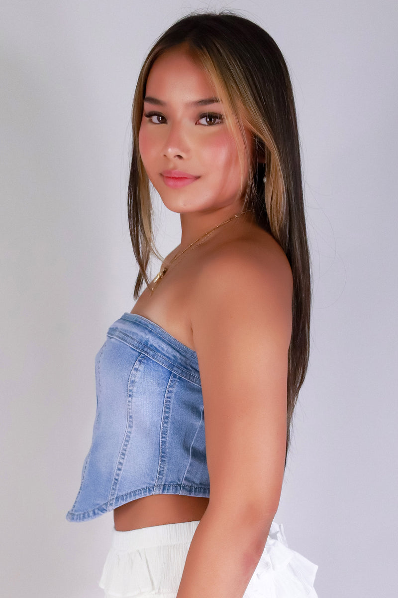 Jeans Warehouse Hawaii - TANK SOLID WOVEN CASUAL TOPS - SNATCH ME SWEETHEART TUBE TOP | By ULTIMATE OFFPRICE