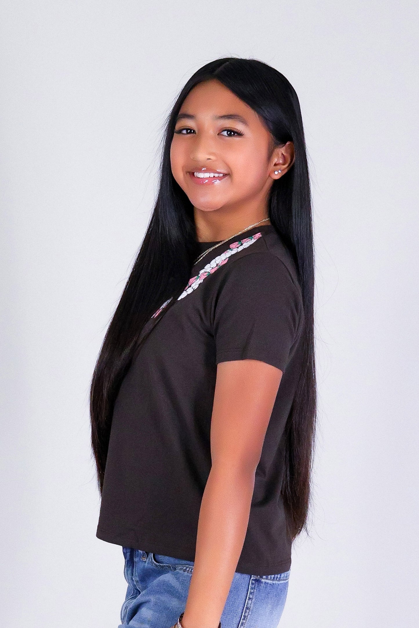 2 PIKAKE LOKELANI OVERSIZED LEI TEE | KIDS SIZE 2-16