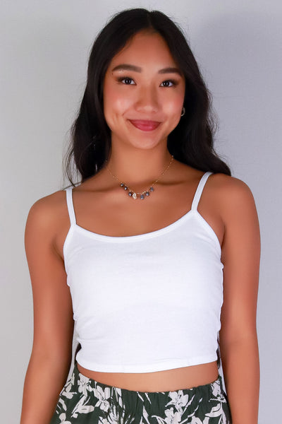 Jeans Warehouse Hawaii - TANK/TUBE SOLID BASIC - CAUGHT IN THE ACT TOP | By CRESCITA APPAREL/SHINE I
