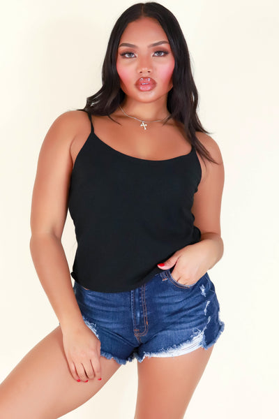 Jeans Warehouse Hawaii - TANK SOLID WOVEN CASUAL TOPS - QUIT PLAYING TOP | By AMBIANCE APPAREL