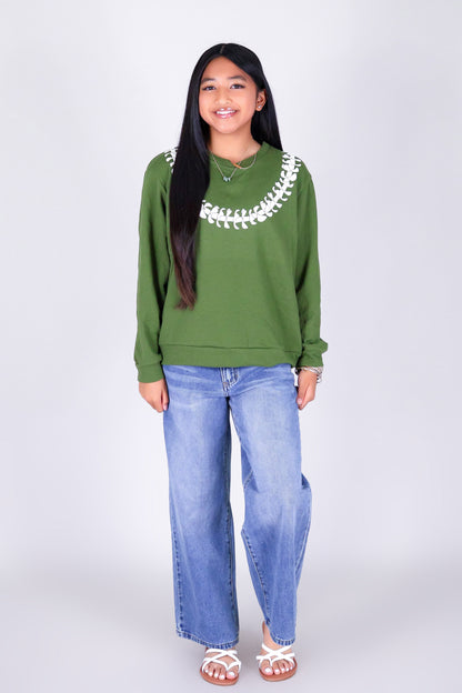 PUAKENIKENI LEI SWEATER | KIDS SIZE 2-16