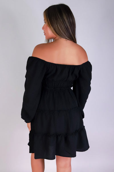 Jeans Warehouse Hawaii - SLEEVE LONG SOLID DRESSES - SWEET TIER MOMENT DRESS | By POPULAR 21