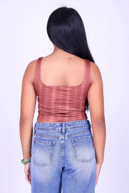 OHE KAPALA SQUARE NECK TOP | KIDS SIZE 2-16