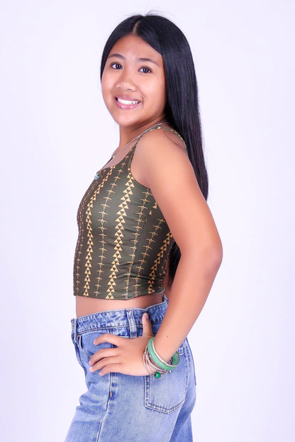 OHE KAPALA SQUARE NECK TOP | KIDS SIZE 2-16