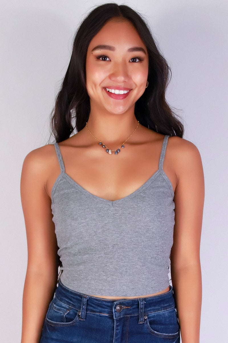 Jeans Warehouse Hawaii - TANK/TUBE SOLID BASIC - JUST FORGET IT CROP TOP | By CRESCITA APPAREL/SHINE I
